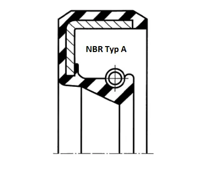 Premium-Qualität - Wellendichtung NBR Typ A