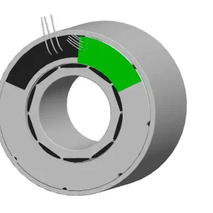 KBMS-57H04-A00 Kollmorgen Bausatzmotor, 85.3Nm, 375rpm, mit Hallsensoren | Nur noch wenige