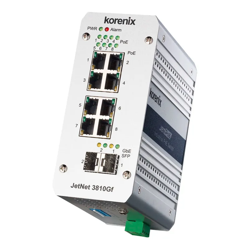 Neu im Shop | JetNet 3810Gf 8 Port unmanaged PoE Ethernet Switch