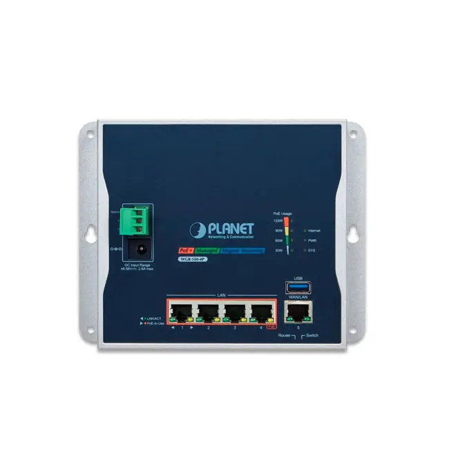 Exklusive Aktion - WGR-500-4P 5-port Gigabit Router